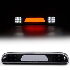 PIT66 LED 3rd Brake Light, Compatible with 1993-2011 Ford Ranger/Fit 1999-2016 Ford F250 SD F350 SD F450 SD F550 SD Third Brake Stop Lamp Light Clear Lens Black Housing