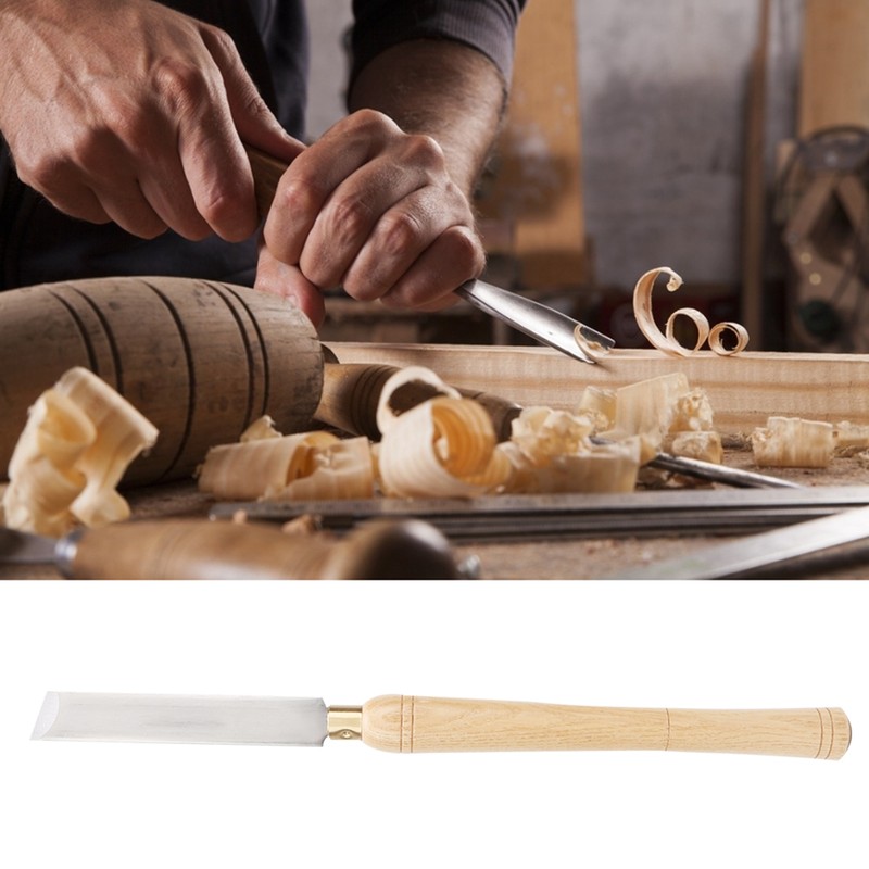 Wood Turning Tool HSS Blade Hardwood Handle Woodworking Lathe Chisel