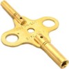 Double End Brass Clock Winding Key Clockmaker Tool Sz 5