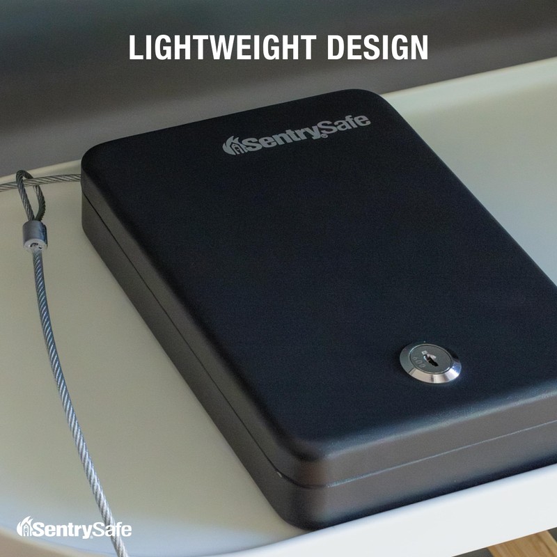 SentrySafe Mini Safe is a Lock Box with Key Lock