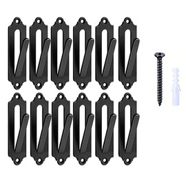 12pieces Stainless Steel Skull Hangers for Deer Head Wall Mount Heavy Duty Steel European Style Deer Head Hanger