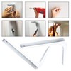 Wall Bracket Shelf, Pack of 6 Angle White for Shelves,