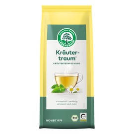 Lebensbaum Kräutertraum, Bio-Kräuterteemischung, vielfältig und aromatisch, 8 Kräuter, Melisse, Pfefferminz, Fenchel, lose, 50g