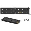 2 PCS Heavy Duty Black Metal Folding Door Hinges