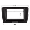 tomzz Audio 2450-024 Double DIN Radio Faceplate Compatible with Skoda