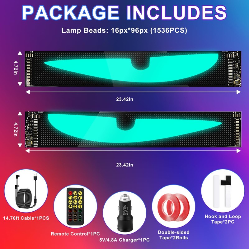 Devil Eyes Light for Cars, 2-Pack LED Eyes for Car