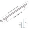 Probrico 10 Pack 10 Inch Hole Centers Brushed Nickel Cabinet