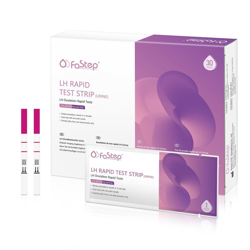 Fastep Pack of 30 Ovulation Test Kit LH Test Strips