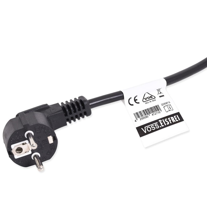 Frost protection heating cable with thermostat button; VOSS.eisfrei 1 m