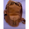 Old Angler Firenze Leather Backpack With 3 External Pockets(Brown Colonial)