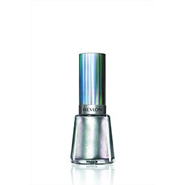 Revlon Nail Enamel, Chip Resistant Nail Polish, Glossy Shine Finish, in Black/Grey, 135 Molten Magic, 0.5 oz