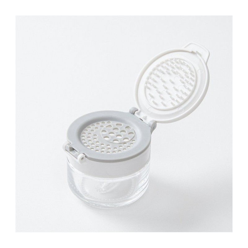 JAJU Two-Way Multi-Cap Glass Spice Bottle_85ml_2pcs, Transparent Transparent_FRFR / 자주