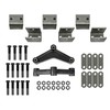 HECASA Trailer Leaf Spring Hanger Kit for Double Eye Springs
