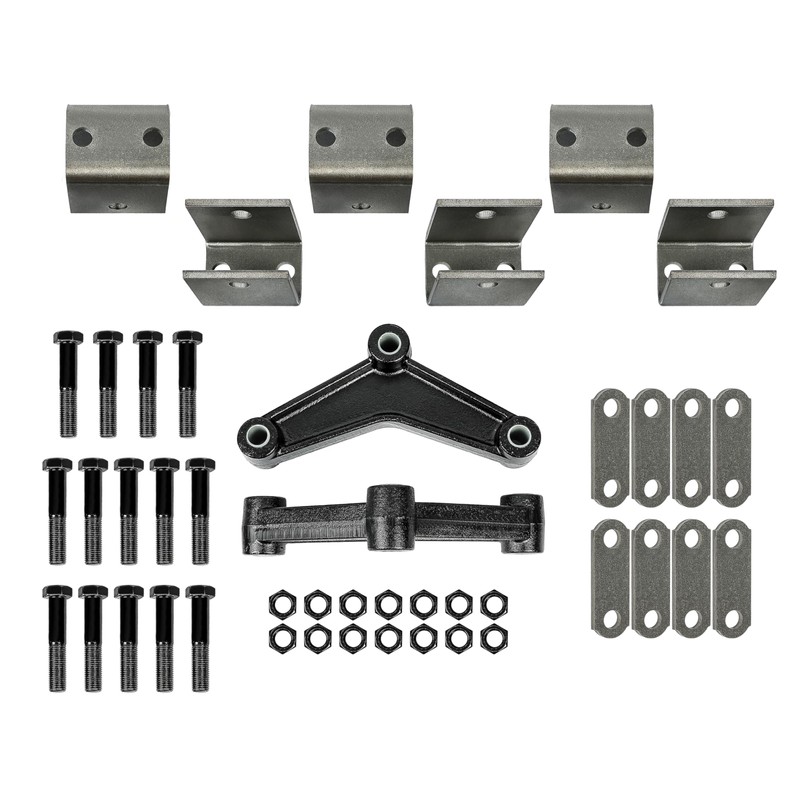 HECASA Trailer Leaf Spring Hanger Kit for Double Eye Springs