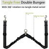 Zhilishu Dual Dog Leash Coupler - 360 No Tangle Double