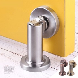 NOVOCE Strong Magnetic Stainless Steel Door Suction Door Stopper Dual Use Door Suction Door Touch Engineering Door Suction 1Pcs (Color : Yellow Bronze)