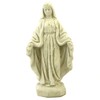 Traditional Virgin Mary Statue: Solid Durable Stone Statue with Distressed