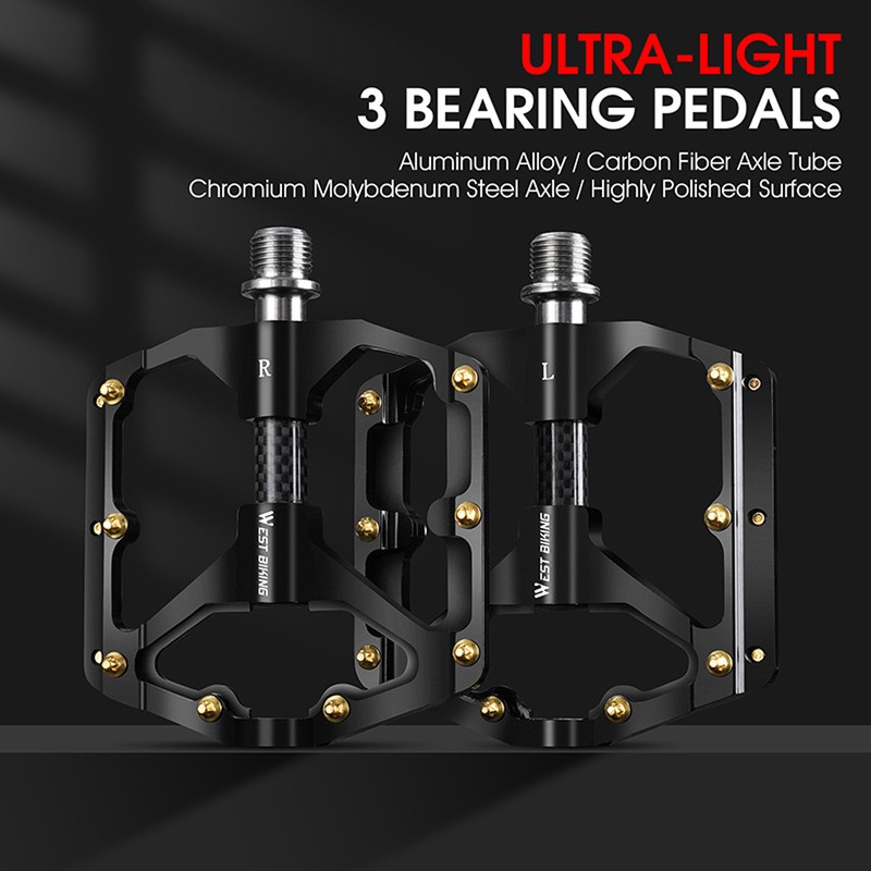 Ultralight Aluminum Alloy Bicycle Pedals 3 Bearings Bike Pedals AntiSlip