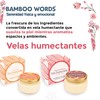 Bamboo Words - Velas de masaje, relajantes y humectantes con