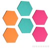 Navaris Hexagon Felt Board Tiles - Set of 6 Notice