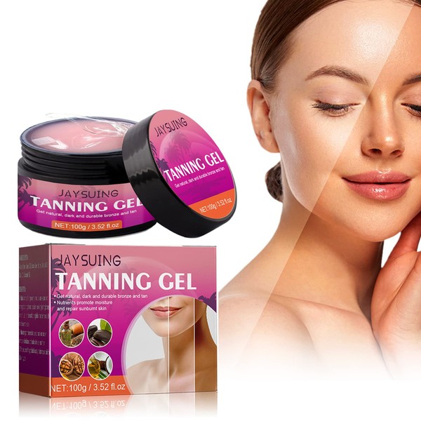 Tanning Cream, Tanning Accelerator Cream, Intensive Tanning Gel, Tanning Gel for Quick Tanning, Achieve a Natural Tan with Natural Ingredients, Peach Flavour