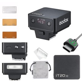 GODOX IT20C Camera Flash, IT20C TTL Mini Flashes, 700 Flashes, Recycle Time of Only 1.5 Seconds, Compatible with Canon EOS R RP R5 R6 R7 R5 Mark II R6 Mark II 90D 750D M50 M3 (Black)