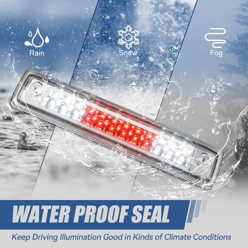 Auto Dynasty Dual Rows LED Chrome Housing High Mount 3rd
