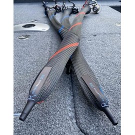 Rutensocke Zweiteiler Spinn L (90 cm lang und 45-75mm breit für Zweiteilige Ruten bis 2,7m) (Grau)