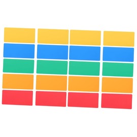 Operitacx 20 Stk Etikett Abwischen Farbige Etiketten Magnetetiketten Für Whiteboards Magnete Für Trocken Abwischbare Etiketten Löschbar Magnet Gummi Etikettenaufkleber