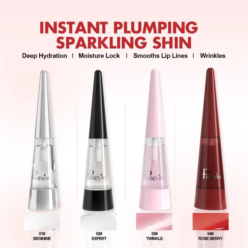 Kit De Páginas De Labios 4 Labiales Plump Hidratante