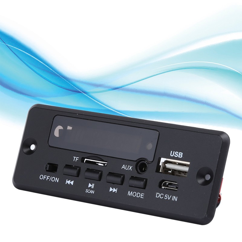 MP3 Bluetooth Decoder Board Digital Display Amplifier Player Module 2x3W