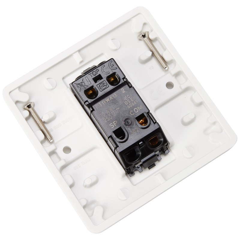 MK Logic Plus K4871 WHI 10A Single Pole 2 Way