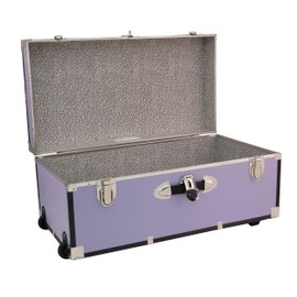Seward Explorer Trunk with Wheels & Lock, Lilac, 30-Inch