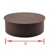 xyocx Replacement 6" Clean Out Tee Pipe Cap Black 28