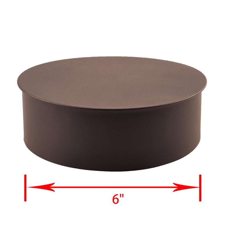 xyocx Replacement 6" Clean Out Tee Pipe Cap Black 28