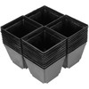 ZEONHAK 80 PCS 4 Inch Square Nursery pots, Plastic Seedling