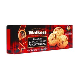 Walker's Shortbread Chocolate Chip Cookies, Pure Butter Shortbread Cookies, 4.4 Oz (Pack of 4)