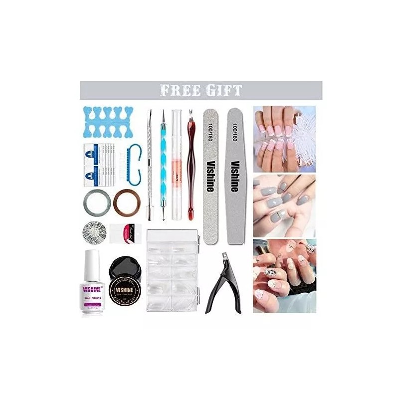 Vishine Kit Para Uñas En Gel Con Tonos Brillantes De