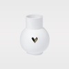 Ball Vase Heart Gold