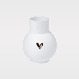 Ball Vase Heart Gold