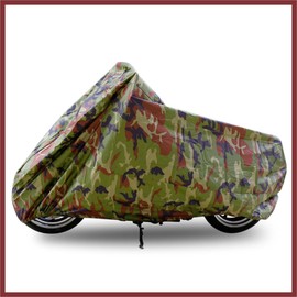 HEROFFIX XL 190T Rain Dust Motorcycle Cover Camouflage Outdoor Waterproof 96inch for Honda Replace Parts