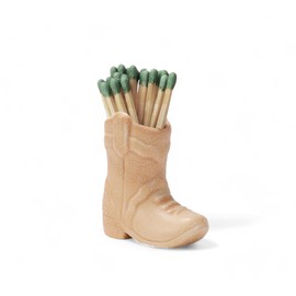 ZUHSAN - Soporte para botas de vaquero con delantero para fósforos decorativos, decoración de botas de vaquera, estética, pequeña, bonita caja de fósforo, decoración occidental, mini cajas de fósforos