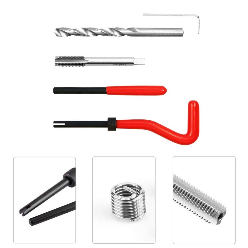 BestsQ Metric Thread Repair Kit M9 x 1.25MM Compatible Hand