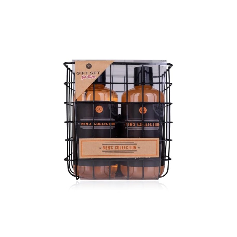 Accentra Men's Collection Gift Set in Wire Basket, Includes 300