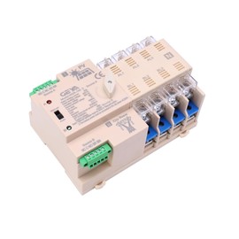 GEYA on-Grid Solar Power Automatic Transfer Switch Din Rail 4P 63A 220VAC ATS PV System Power to City Power (ATS-4P-63A-220V-SOLAR)
