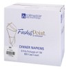Hoffmaster FP1111 FashnPoint Blue and White Dishtowel Printed Dinner Napkin,