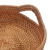 Rattan Storage Basket, Hand Woven Fruit Basket with Handles, Wicker