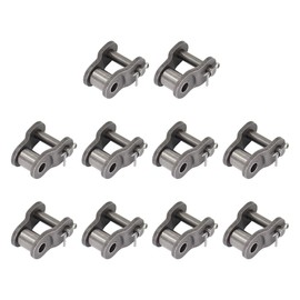 FOCMKEAS 10PCS Roller Chain Offset Half Link 05B, 5/16 Inch Pitch Carbon Steel Crank Link, Standard Chain End Connector Split Links for 05B Chain