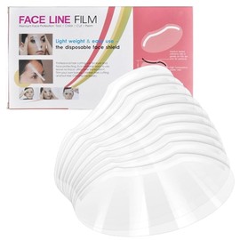 100 Pcs Transparent Eye Shield Set, Plastic Face Shield, Shower Face Eye Protector, Disposable Face Visors, Eyelash Shield for Makeup Eyelash Extensions