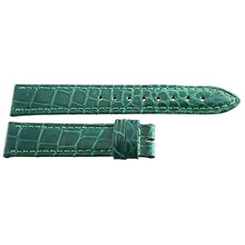 Locman Women's 16mm Green Alligator Leather Watch Band Strap Short